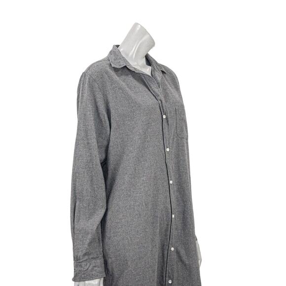 GRAYSON The HERO Women's button up Midi Dress Cotton Flannel Size 04 - Picture 9 of 10